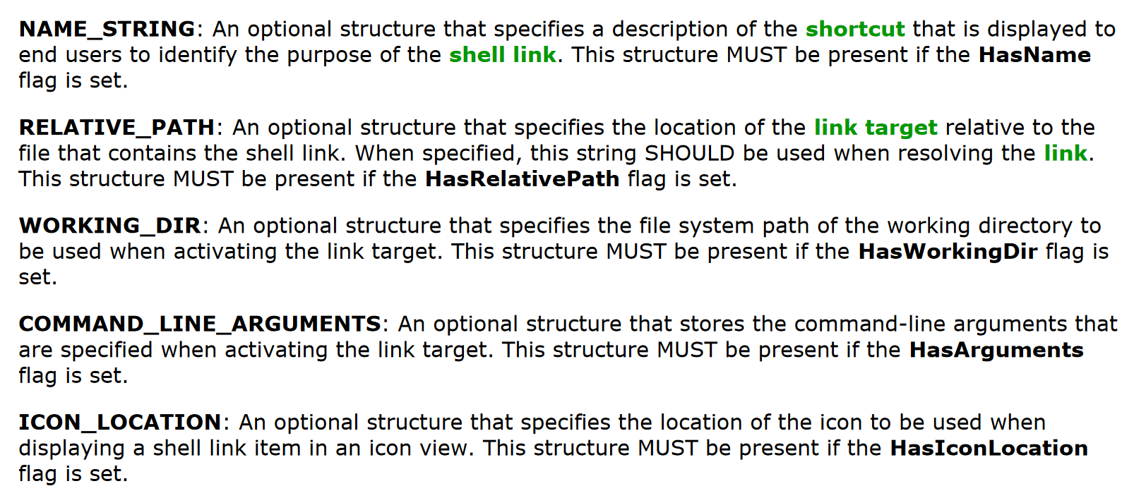 StringData Descriptions